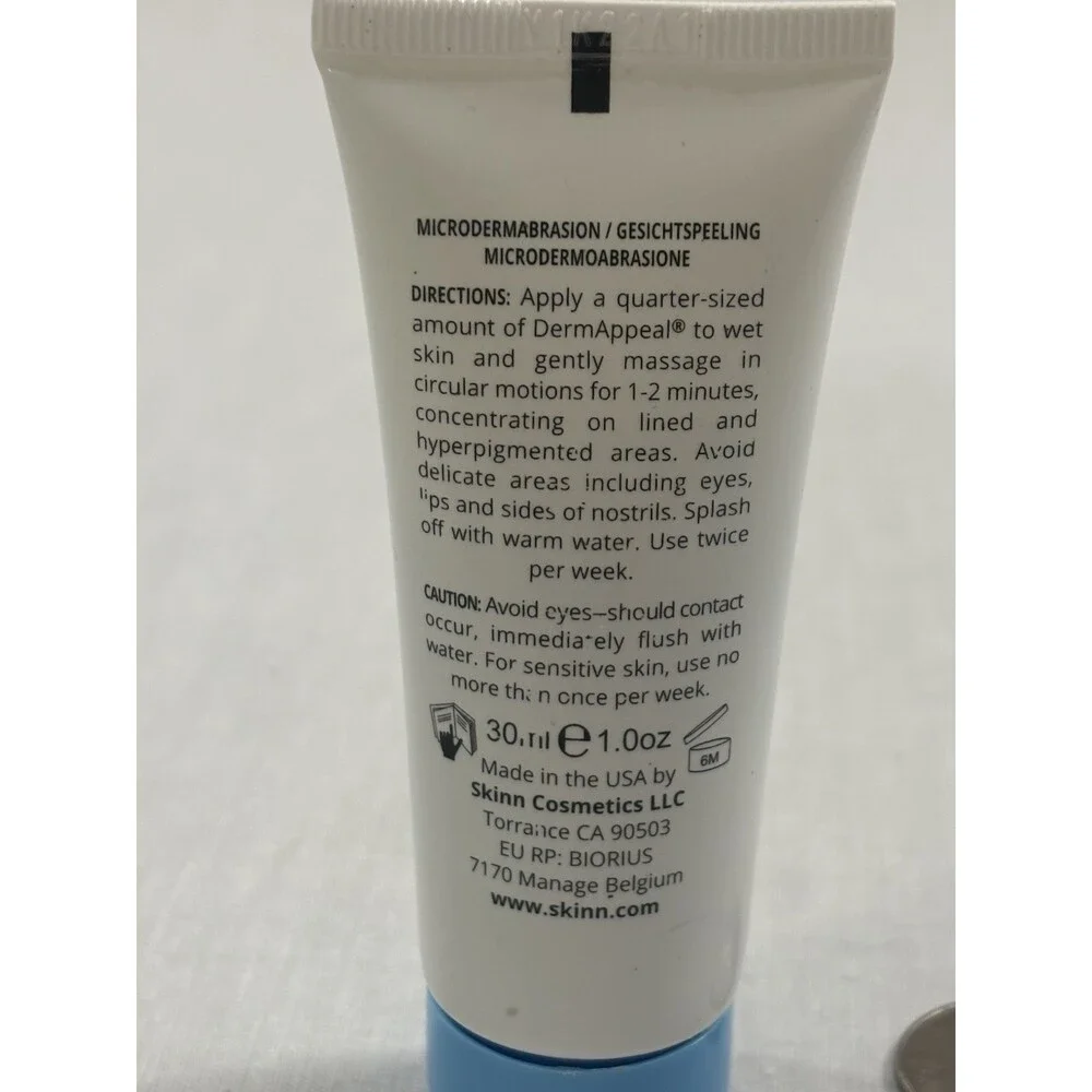 SKINN DermAppeal Microdermabrasion For Smoother Brighter And Clearer Skin 1oz